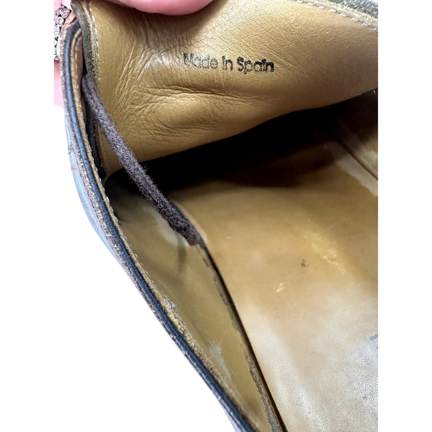 Magnanni Leather Cap Toe Oxford Lace Up Dress Shoes Brown Men's Size 12 M