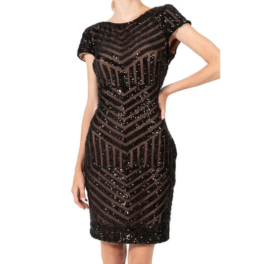 Dress the Population Sequined Tabitha Sheath Mini Dress