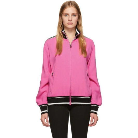 Dolce & Gabbana Knit Logo Strip Cady Full Zip Track Jacket