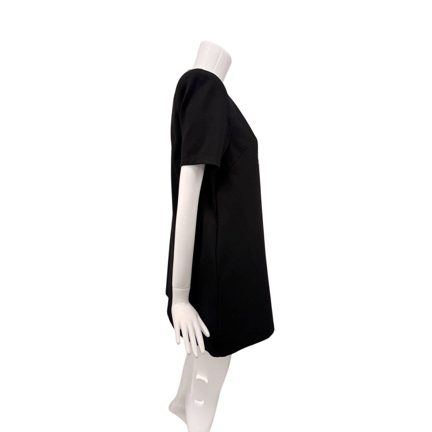 Area Crystal Bow Jersey Mini T-Shirt Dress