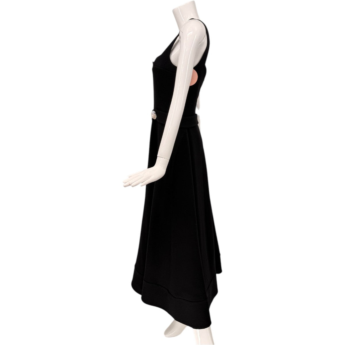 Alexis Wool Button Accent Fior Pleated Midi Dress
