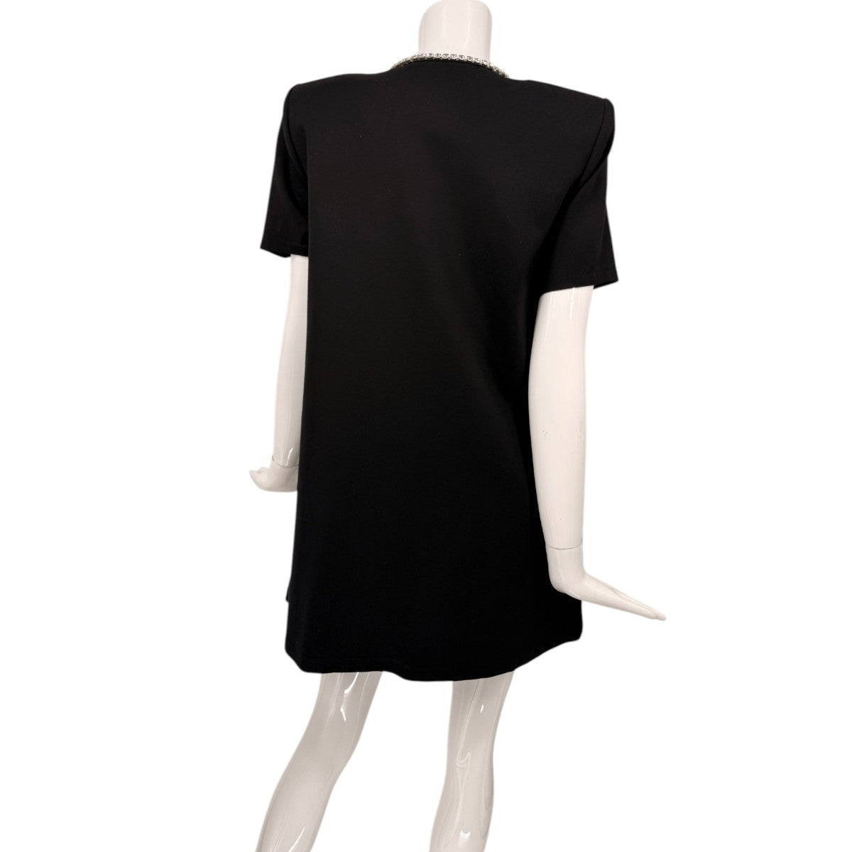 Area Crystal Bow Jersey Mini T-Shirt Dress