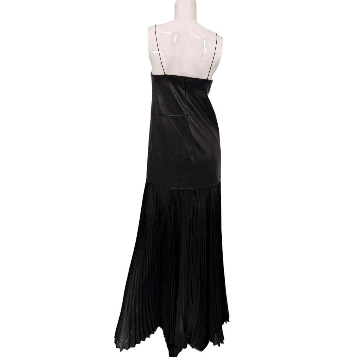 Alexis Faux Leather Kaleena Pleated Maxi Dress