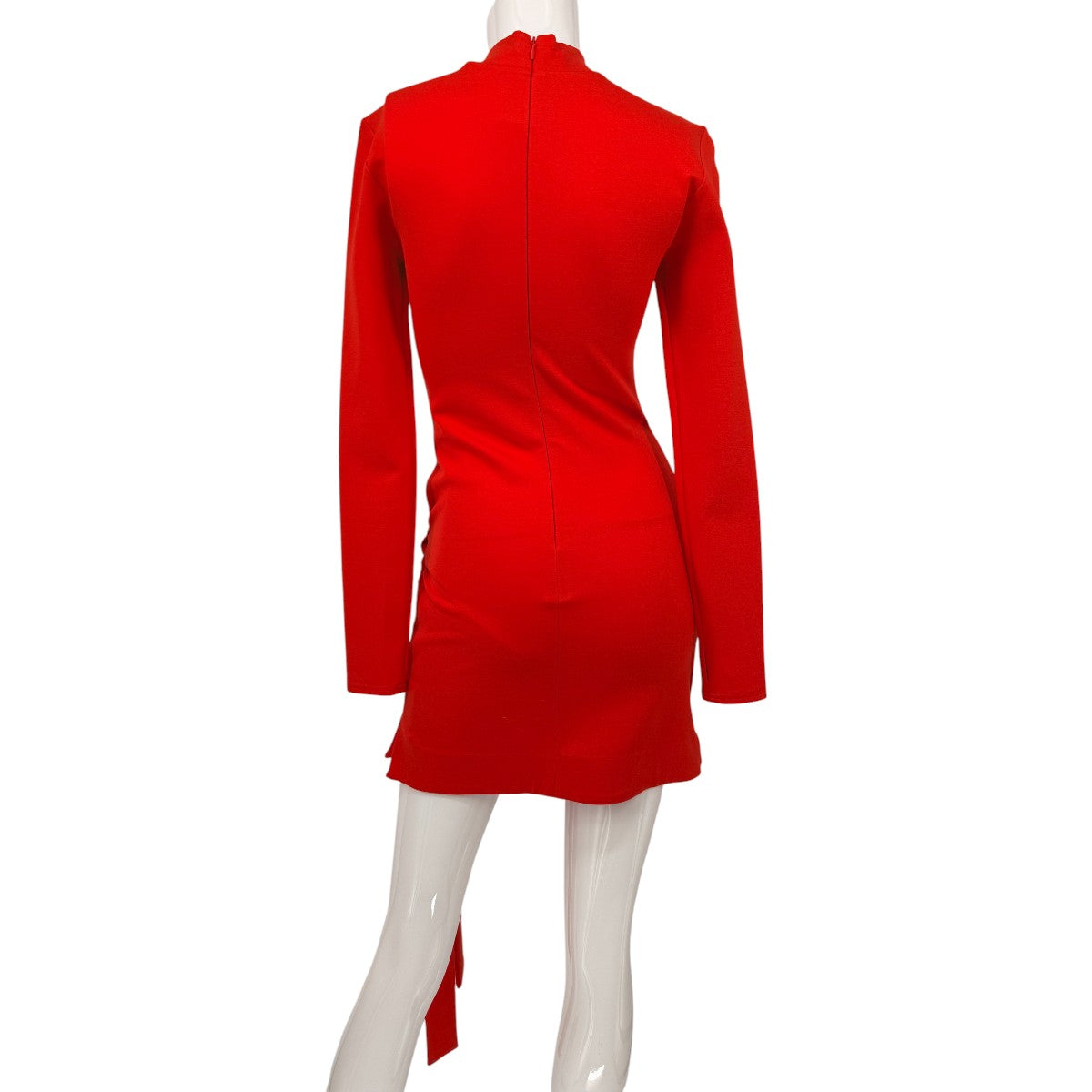 Alexis Knit Ulla Tie Front Mock Neck Long Sleeve Mini Dress
