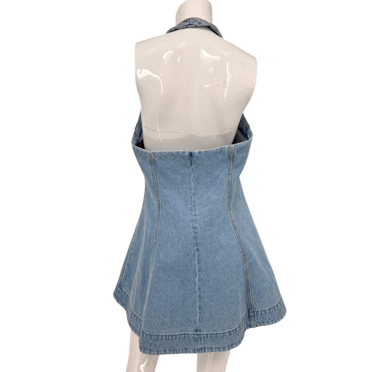 Retrofete Cotton Denim Renfri Mini Dress
