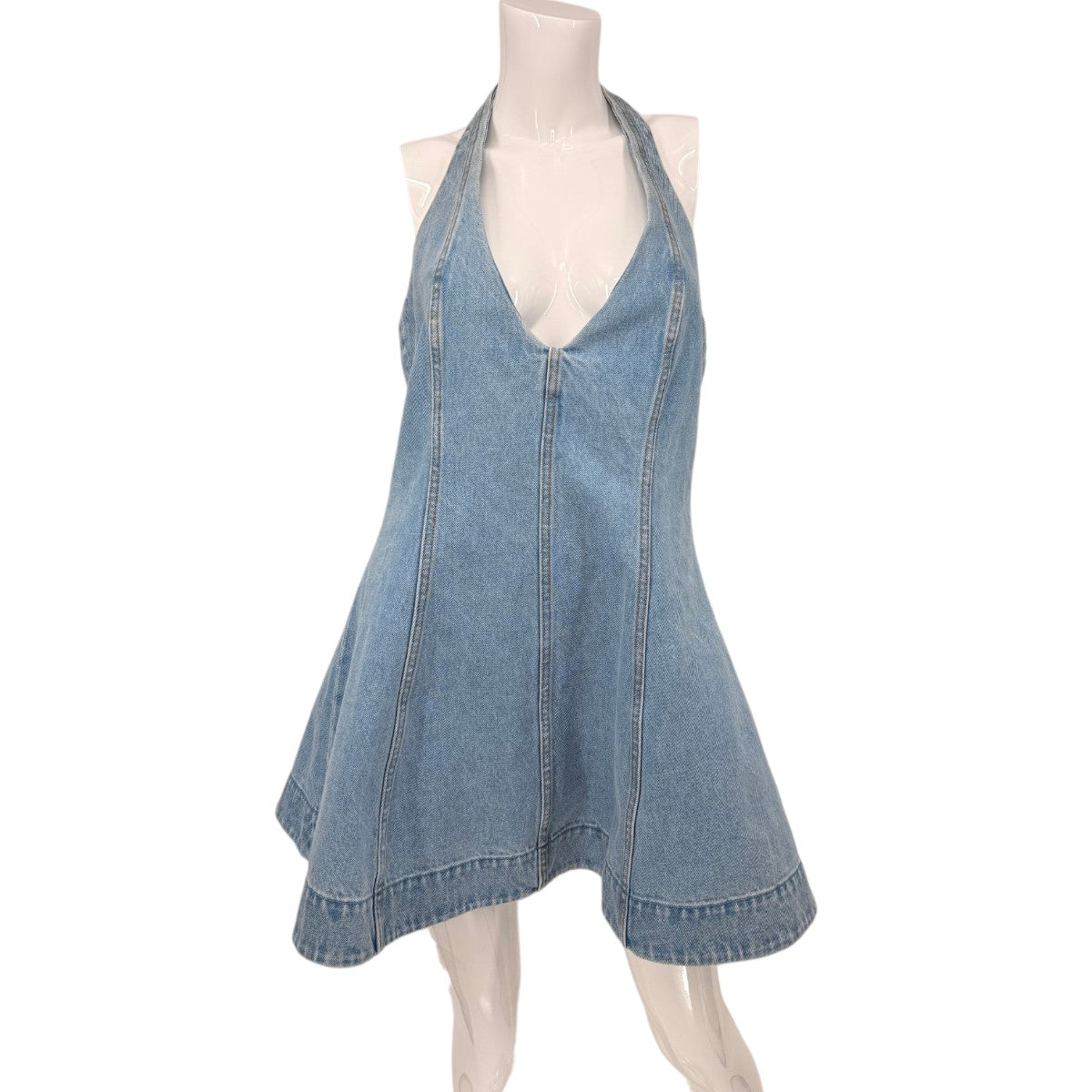 Retrofete Cotton Denim Renfri Mini Dress