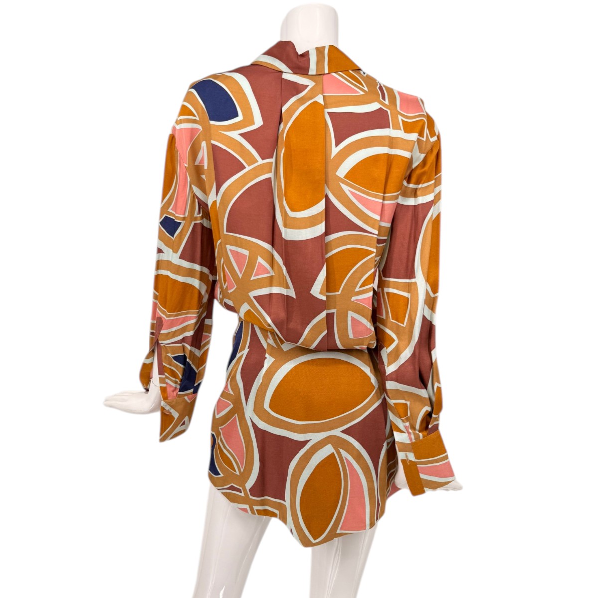 Alexis Abstract Print Alessandro Mini Shirt Dress