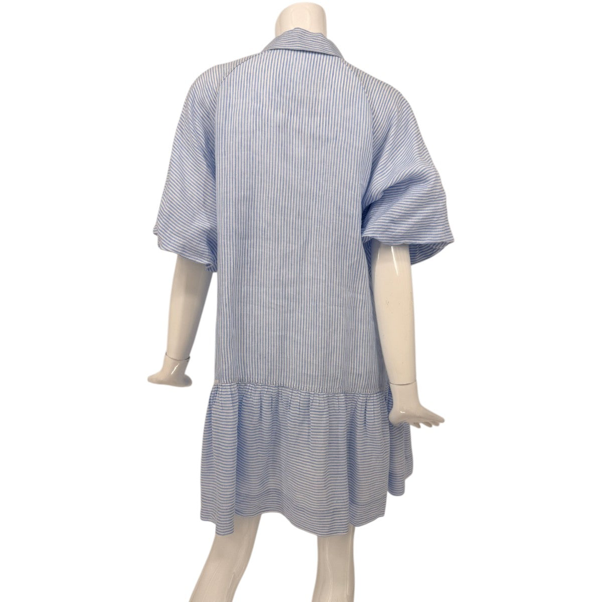 Jonathan Simkhai Linen Crissy Striped Mini Shirt Dress