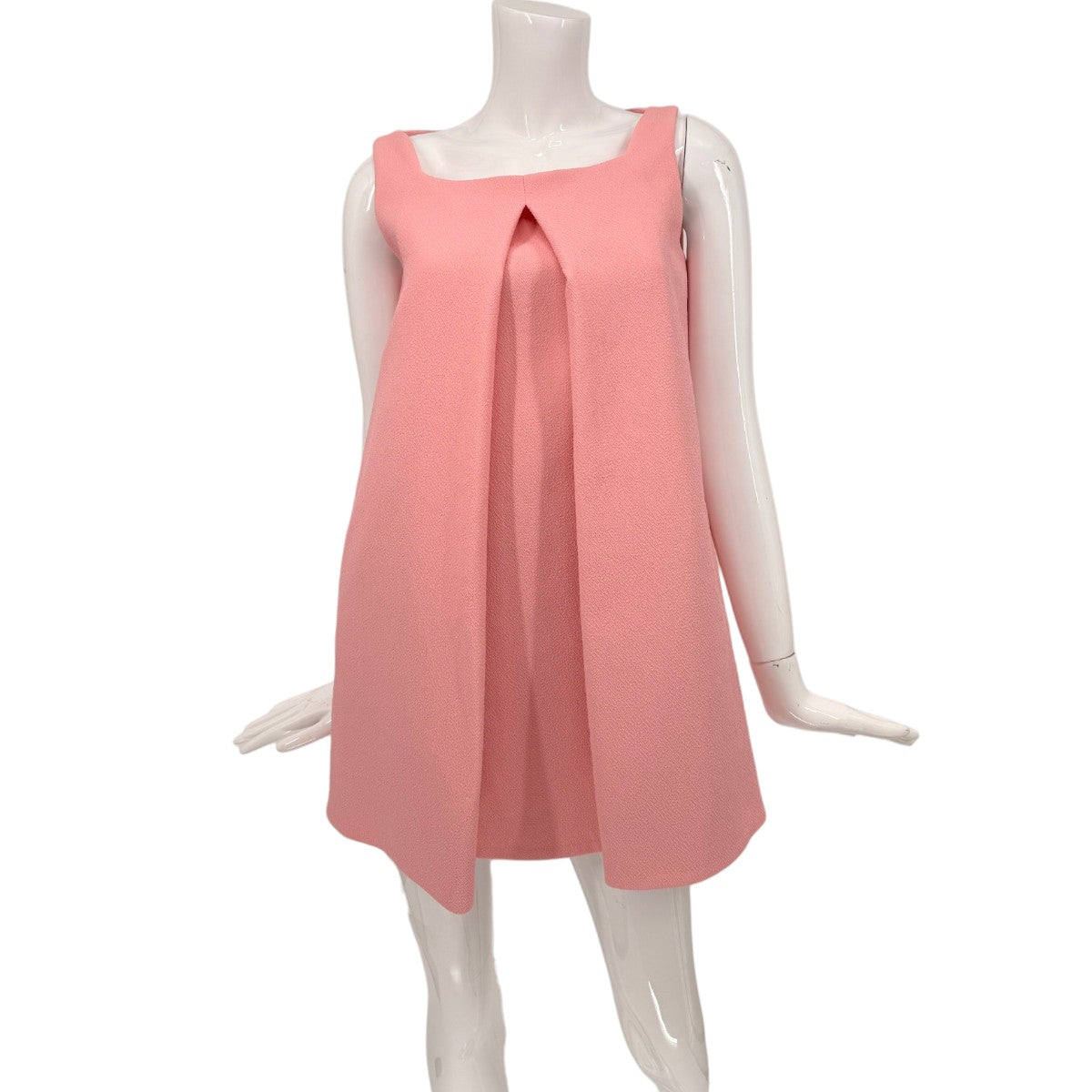 Emilia Wickstead Crepe Juliet Sleeveless Pleated Mini Dress