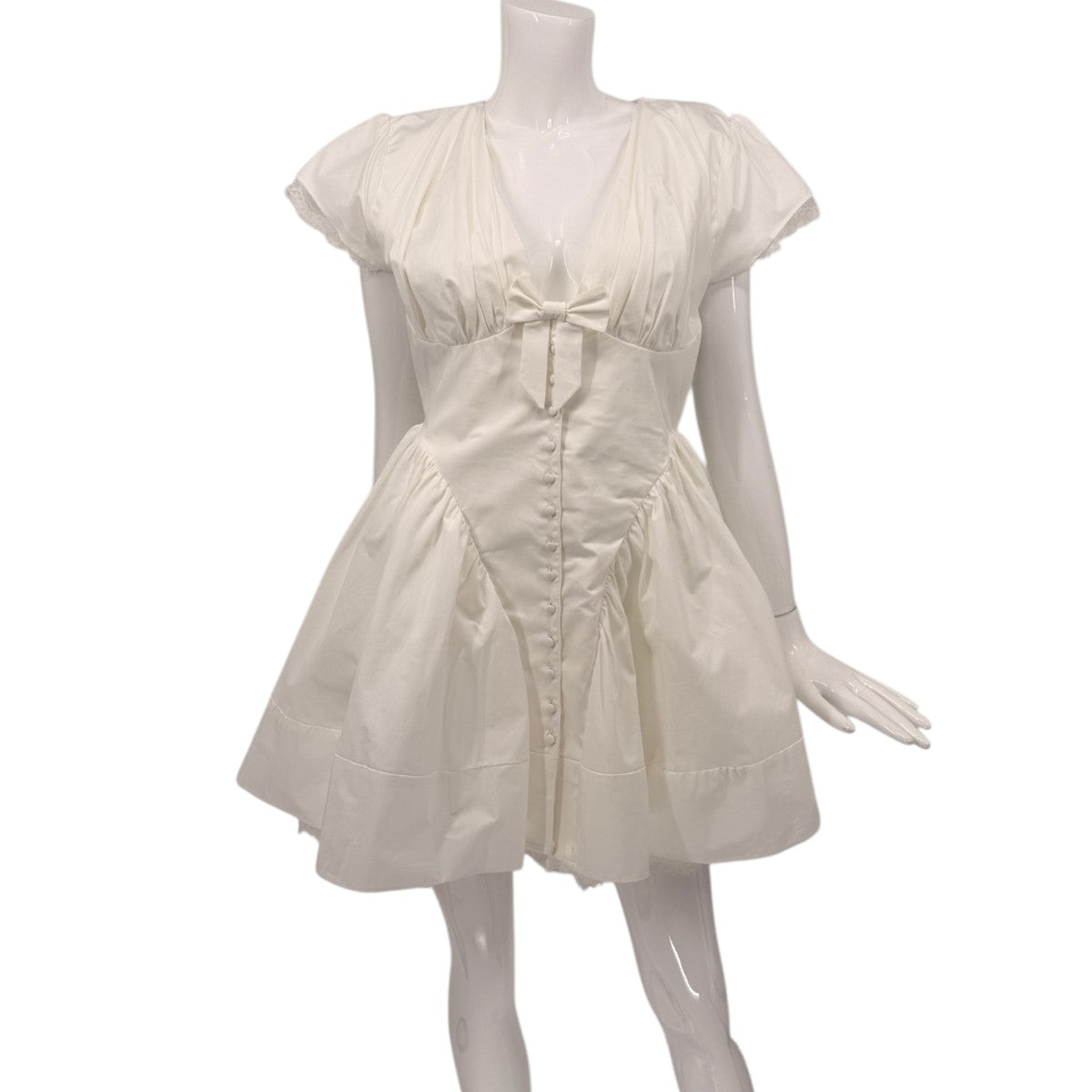 House of CB Cotton Emiliana Bow Mini Dress