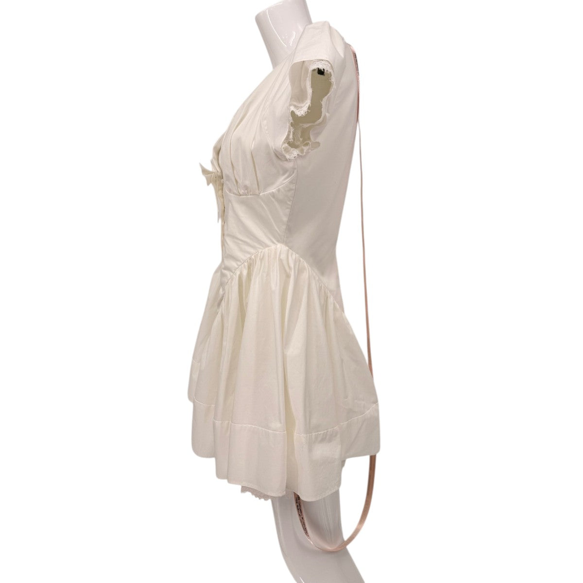 House of CB Cotton Emiliana Bow Mini Dress