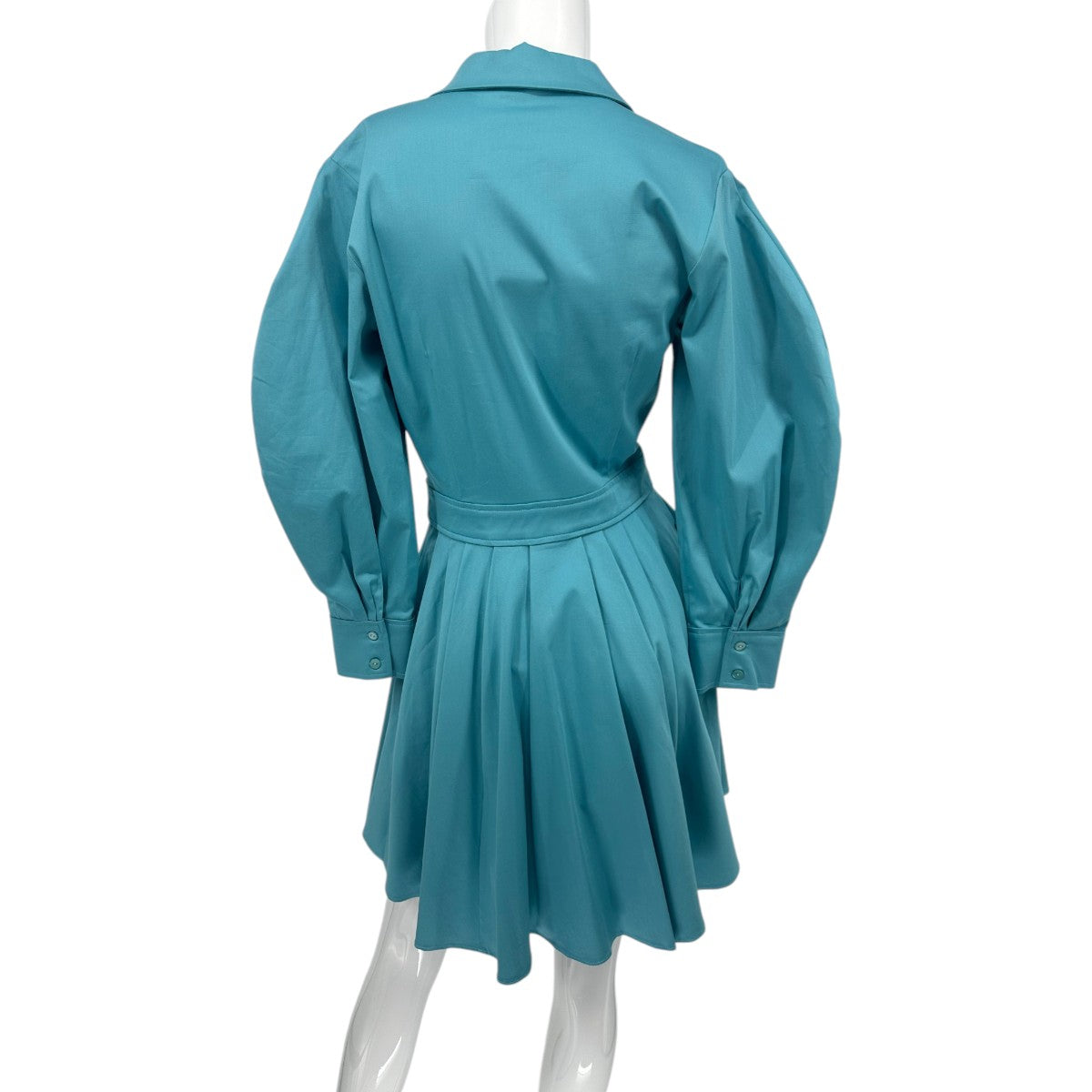Alexis Cotton Blend Mirielle Button Up Pleated Mini Dress