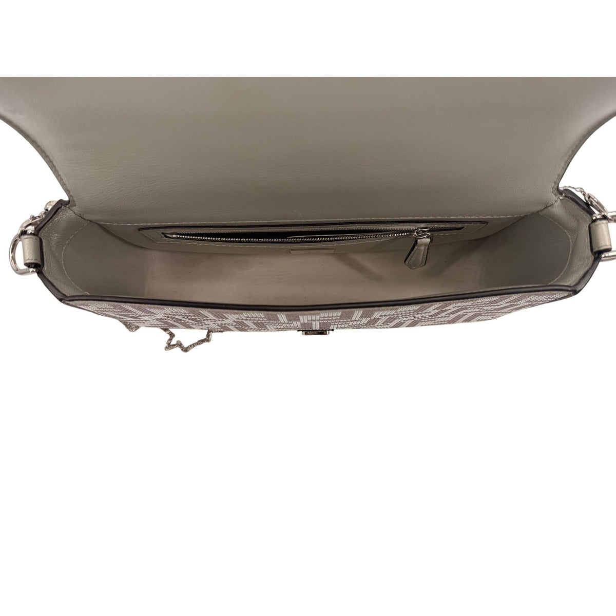 Fendi Baguette Crystal FF Iridescent Chain Strap Shoulder Bag Blue Women's OS
