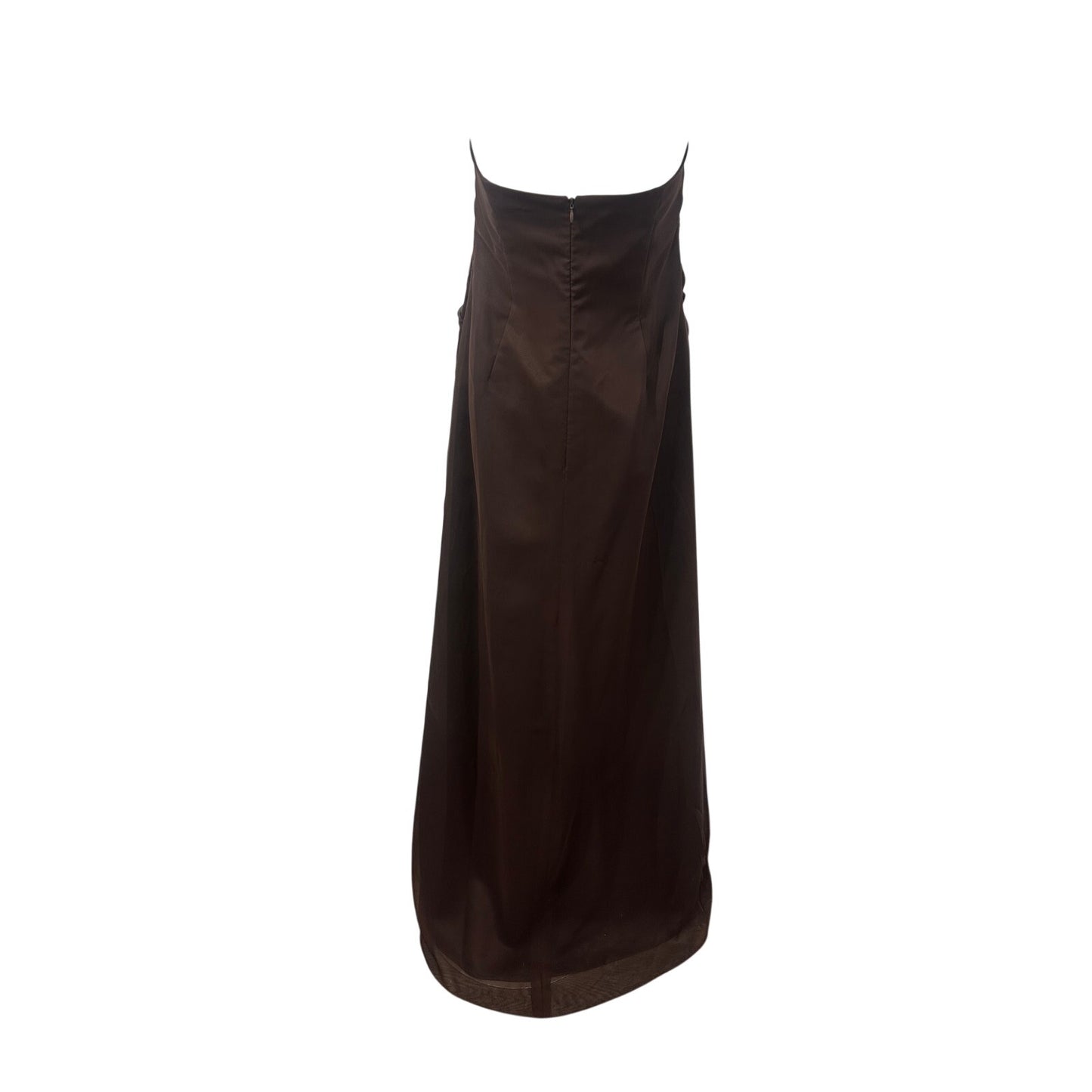 Bonny Strapless Ruched Chiffon Evening Gown