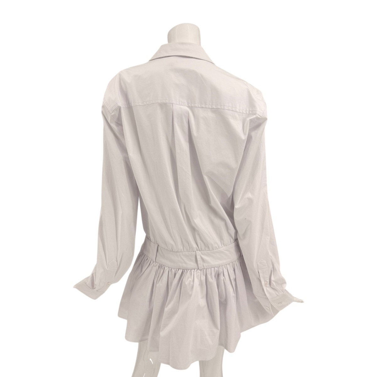 Lovers And Friends Cotton Pacey Longsleeves Belted Shirt Mini Dress
