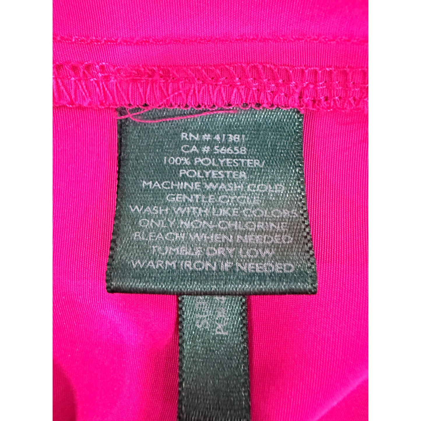 Lauren Ralph Lauren Adonia Long Sleeve Button Down Shirt Fuchsia Pink Size XS