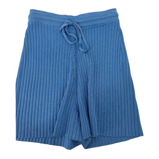 Nanushka Malena Ribbed Knit Drawstring Shorts