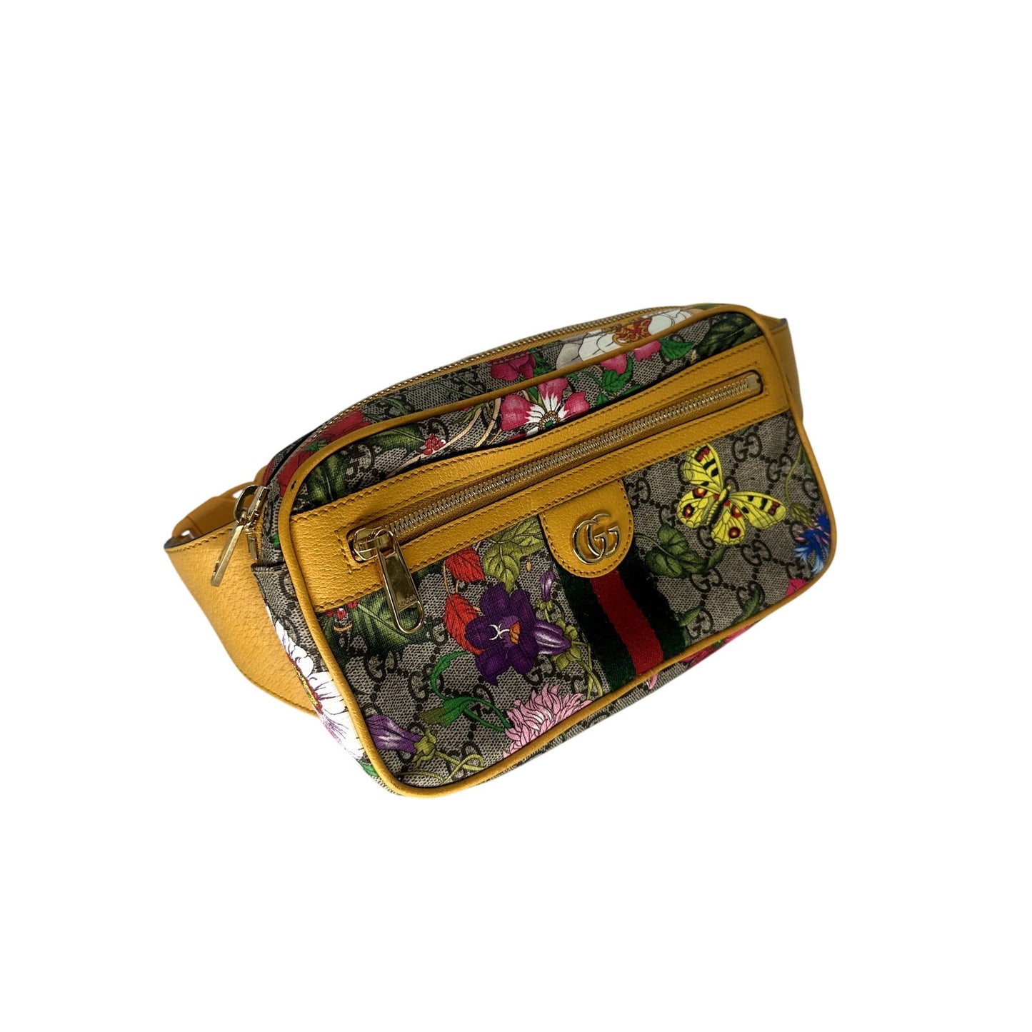Gucci GG Supreme Monogram Flora Ophidia Belt Bag