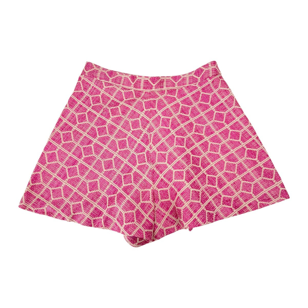 Alexis Cotton Blend Valley Geometric Print Skort Shorts Pink Women's Size Small