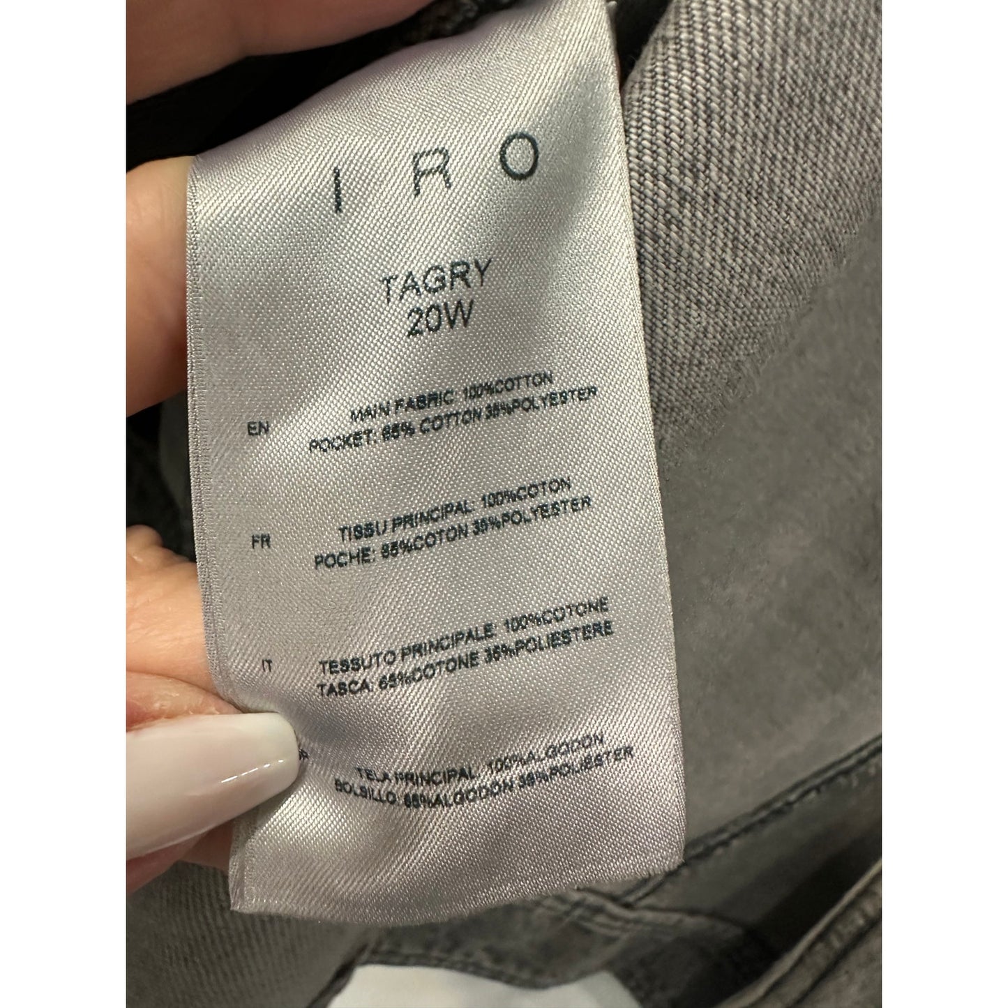 Iro Paris Cotton Denim Tagry Front-Zip Jacket Women's