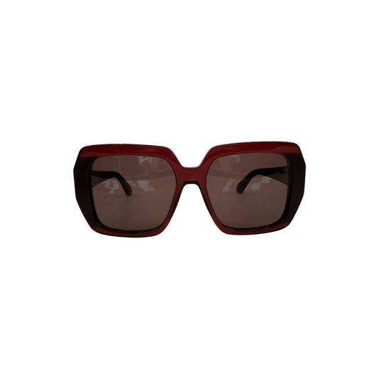 Salvatore Ferragamo SF2081S Bordeaux Square Sunglasses Women's 56-17-145