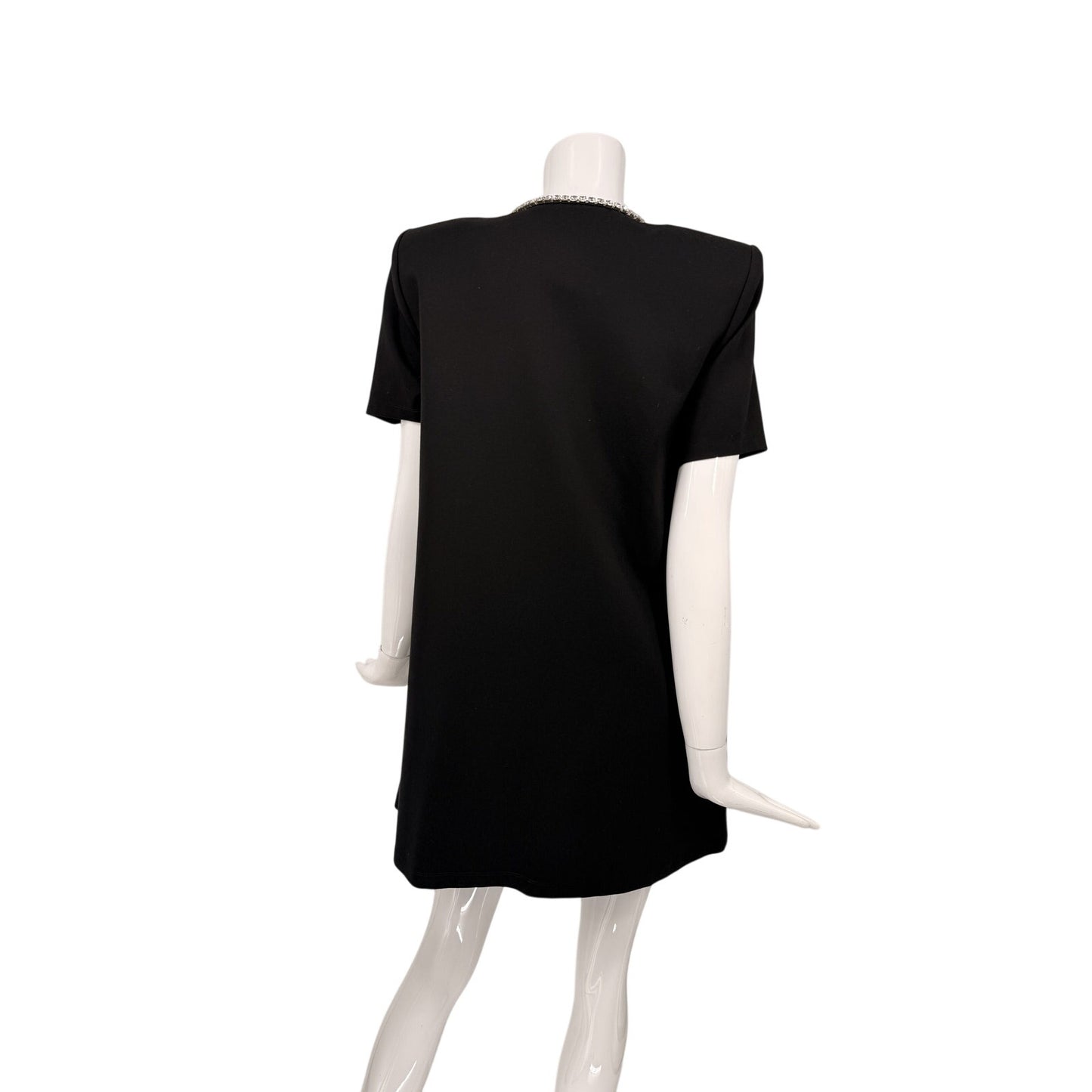Area Crystal Bow Jersey Mini T-Shirt Dress