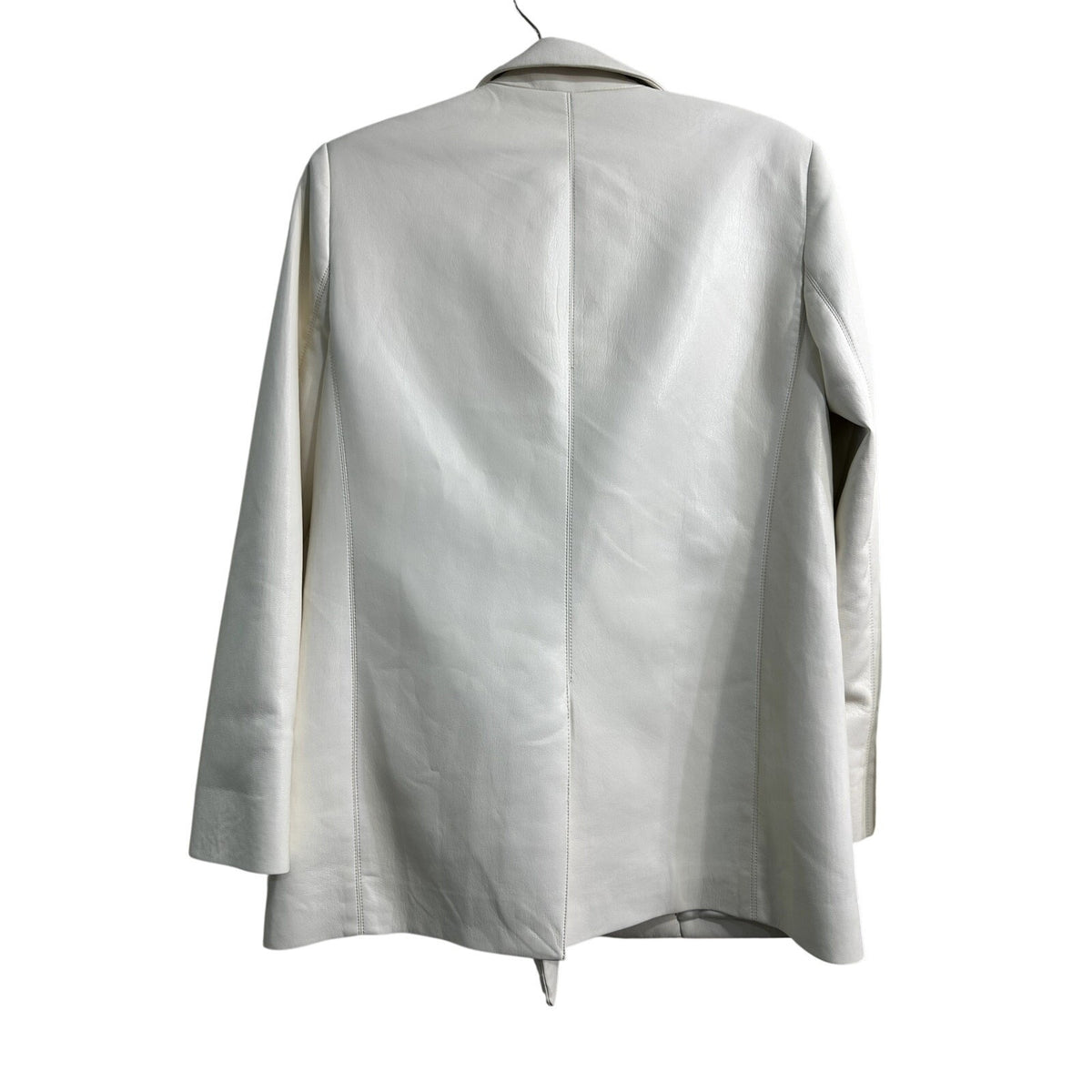 Alice + Olivia Vegan Leather Justin Double Breasted Blazer