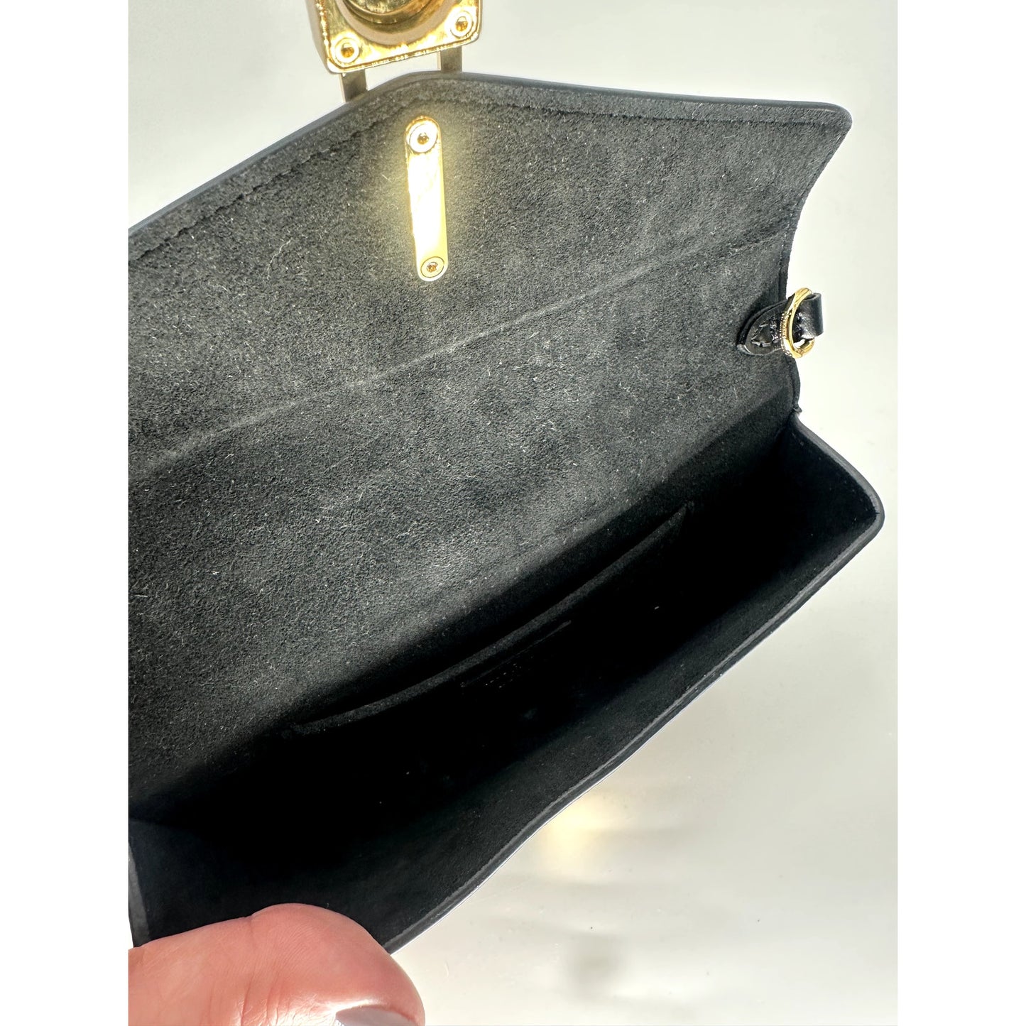 Louis Vuitton Leather Canvas Monogram Padlock On Strap Crossbody Bag