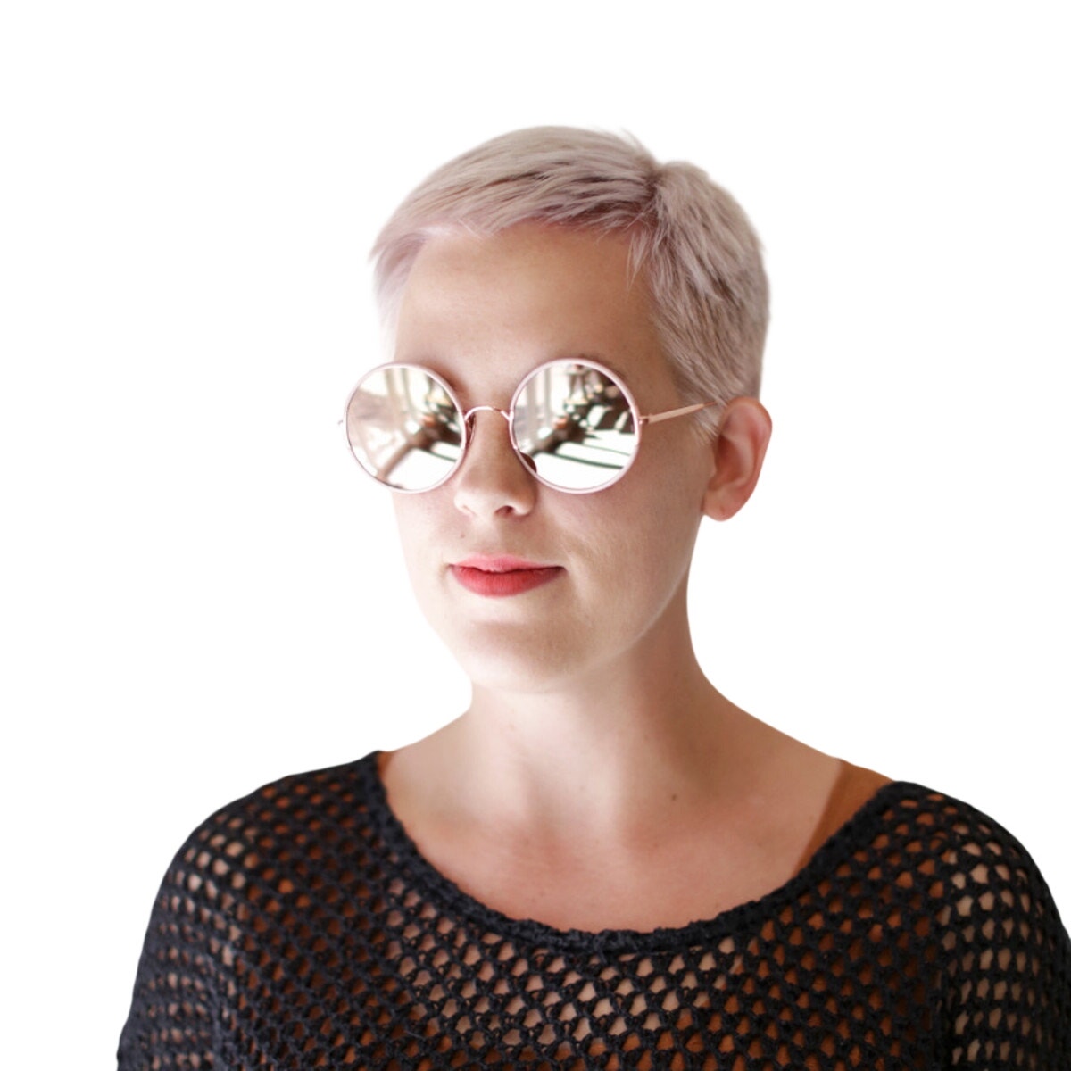 Sunday Somewhere Yetti Round Sunglasses Blush