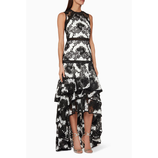 Alexis Lace Flora Rita Sleeveless Guipure Hi-Low Dress