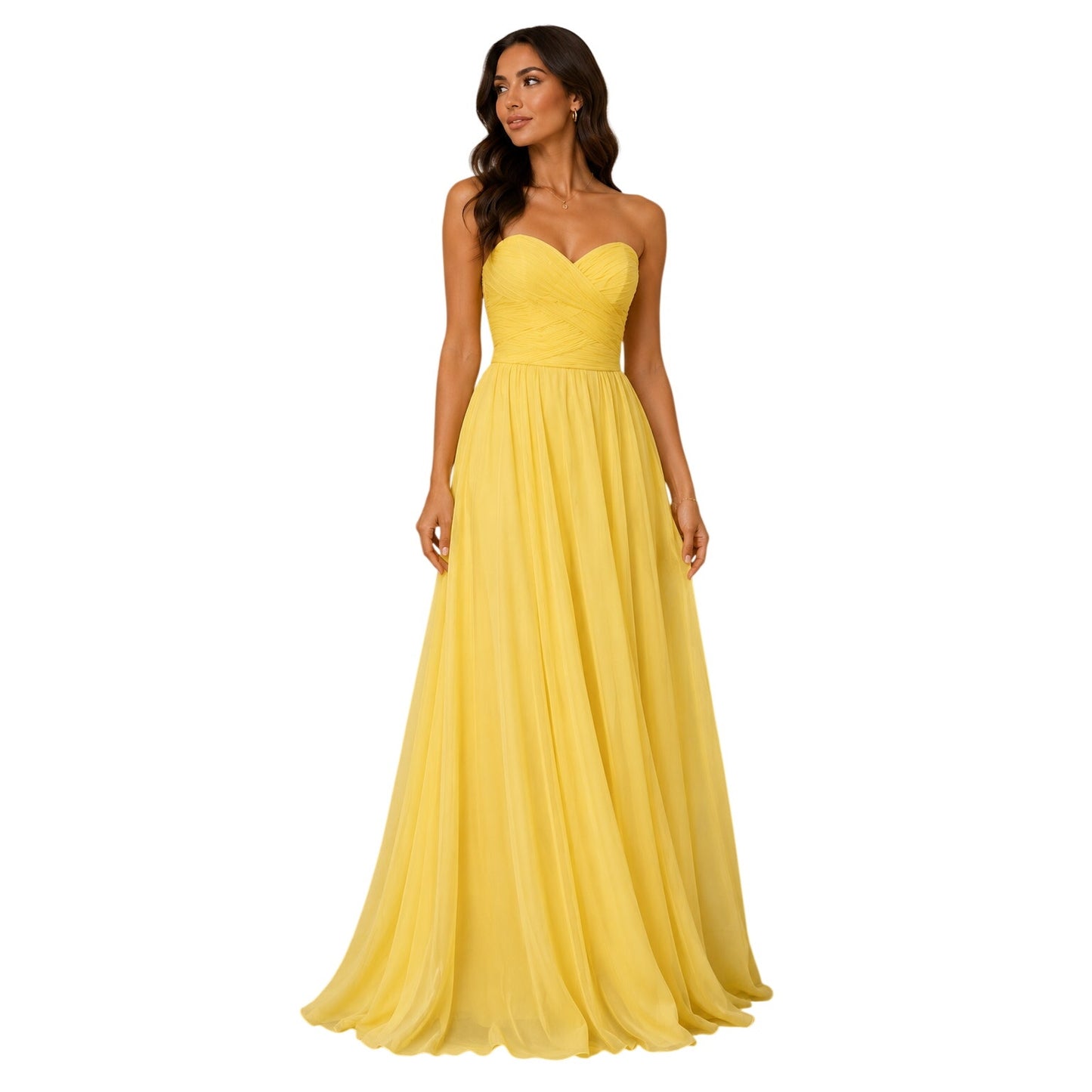 Sherri Hill Strapless Sweetheart Neck Ruched Gown