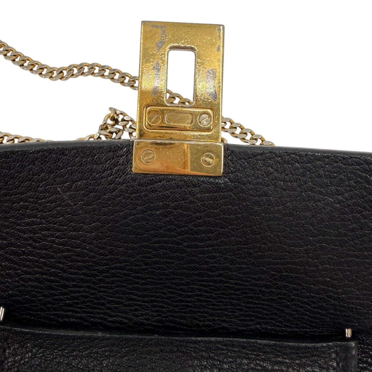 Chloe Leather Drew Designer Minimalist Chain Strap Shoulder Bag