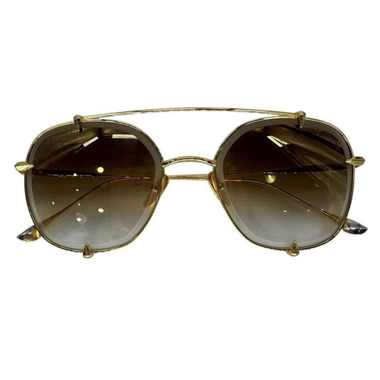 DITA Talon-Two 23009 Gold Titanium Aviator Sunglasses Gradient Lenses