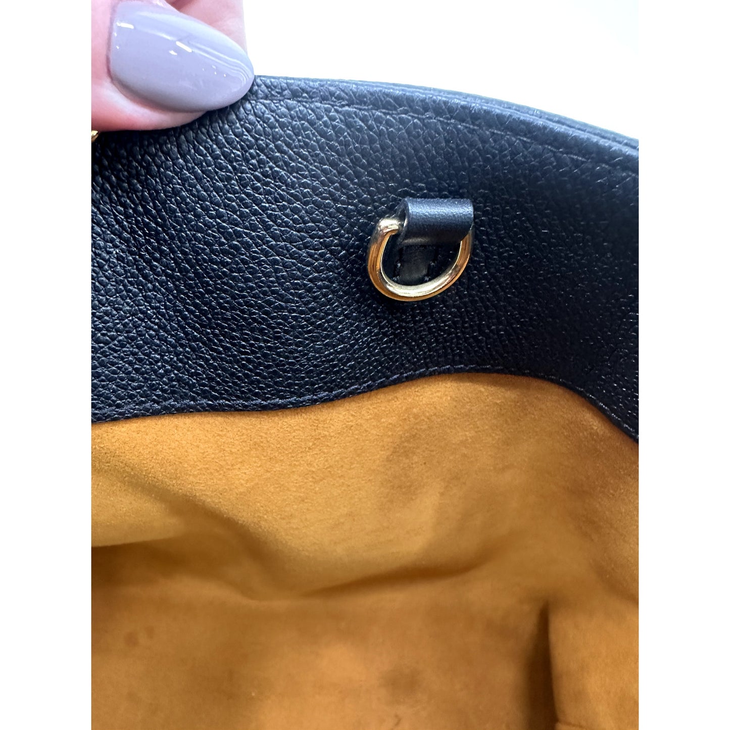 Louis Vuitton Leather Monogram OnTheGo GM Tote Bag Black