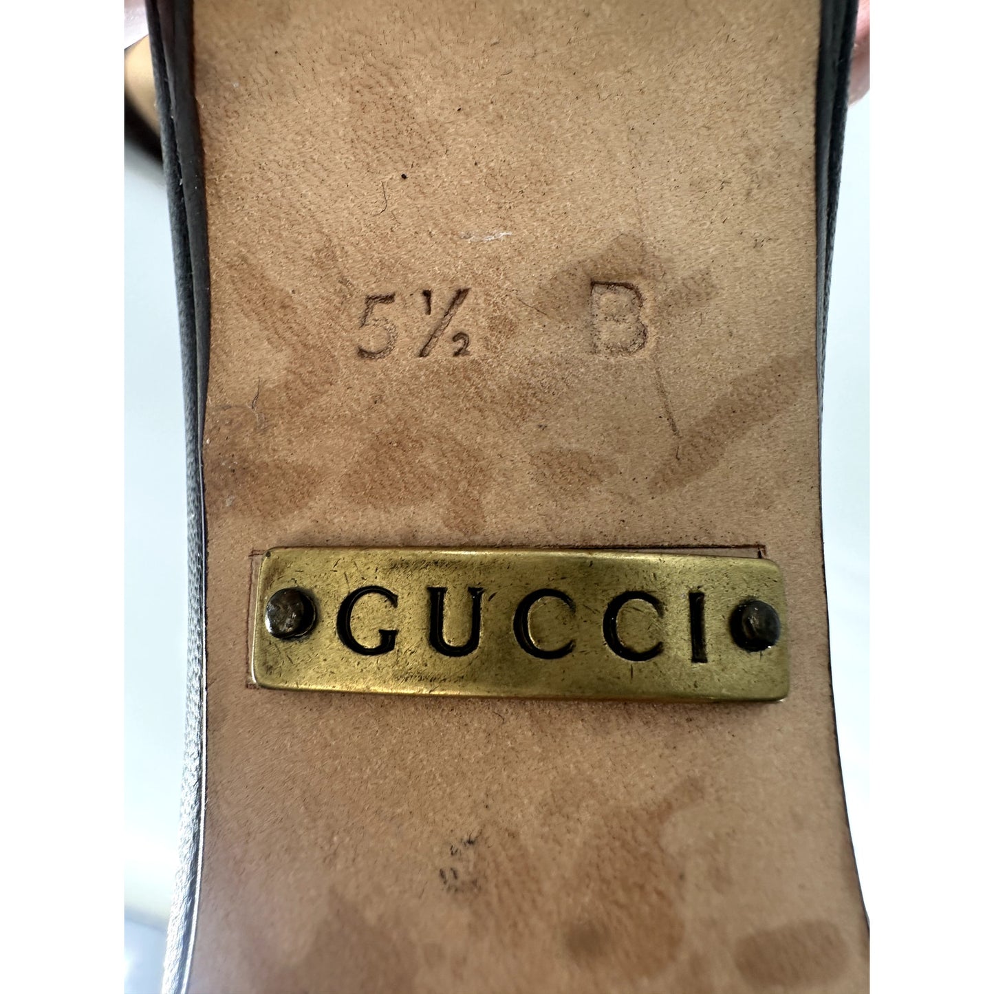 Gucci Monogram Canvas Knot Detail Slide Sandals