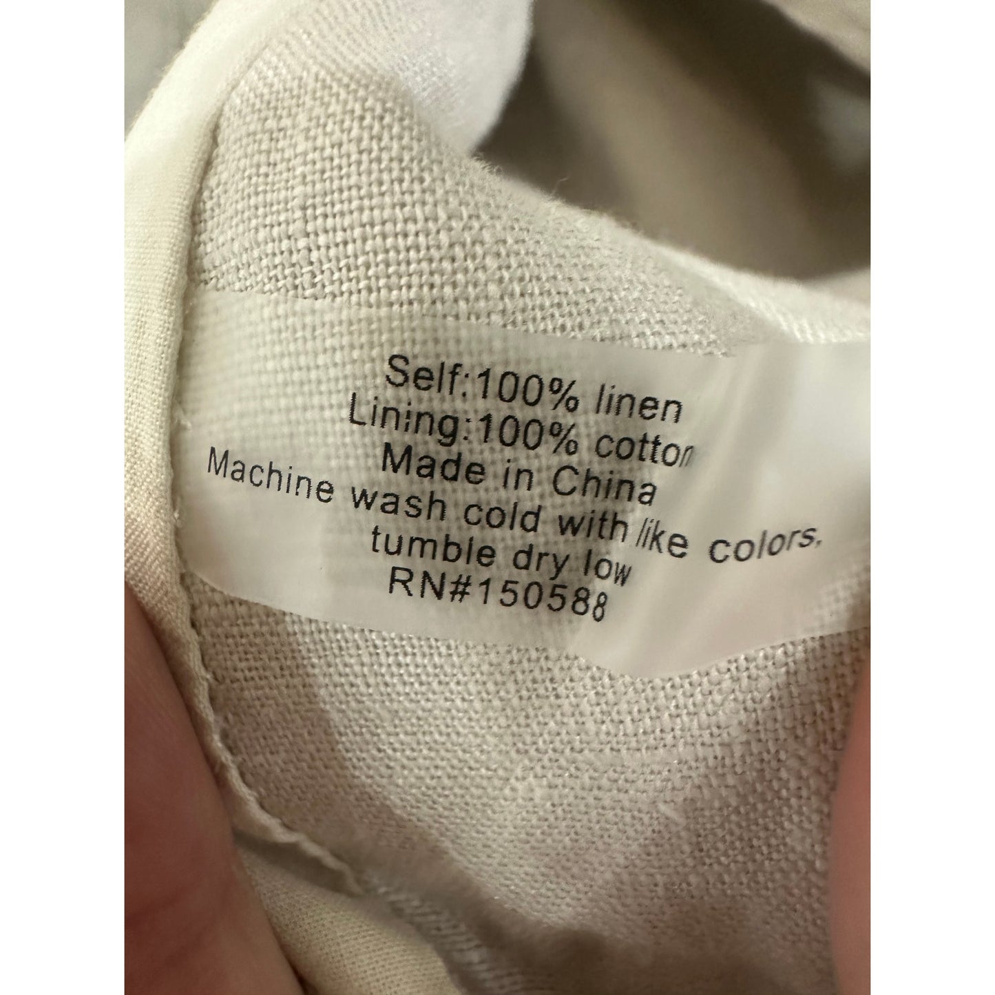 Sundays Linen Gio Blazer Jacket Mercer Wide Leg Pants White Women's Size S/XS