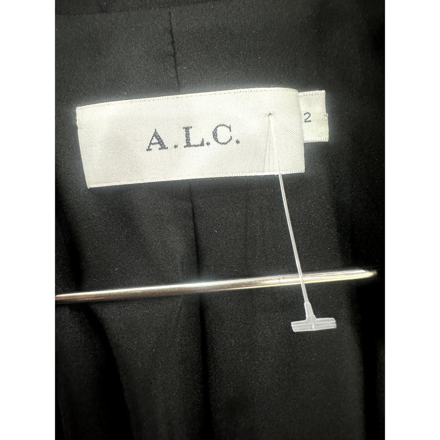 A.L.C. Studio LX Silk Pinstripe Blazer & Wide Leg Pants Suit Set