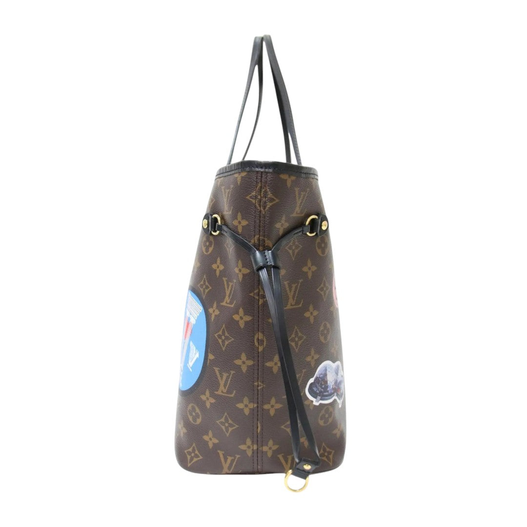 Louis Vuitton Monogram Canvas Neverfull World Tour MM Tote Bag Brown