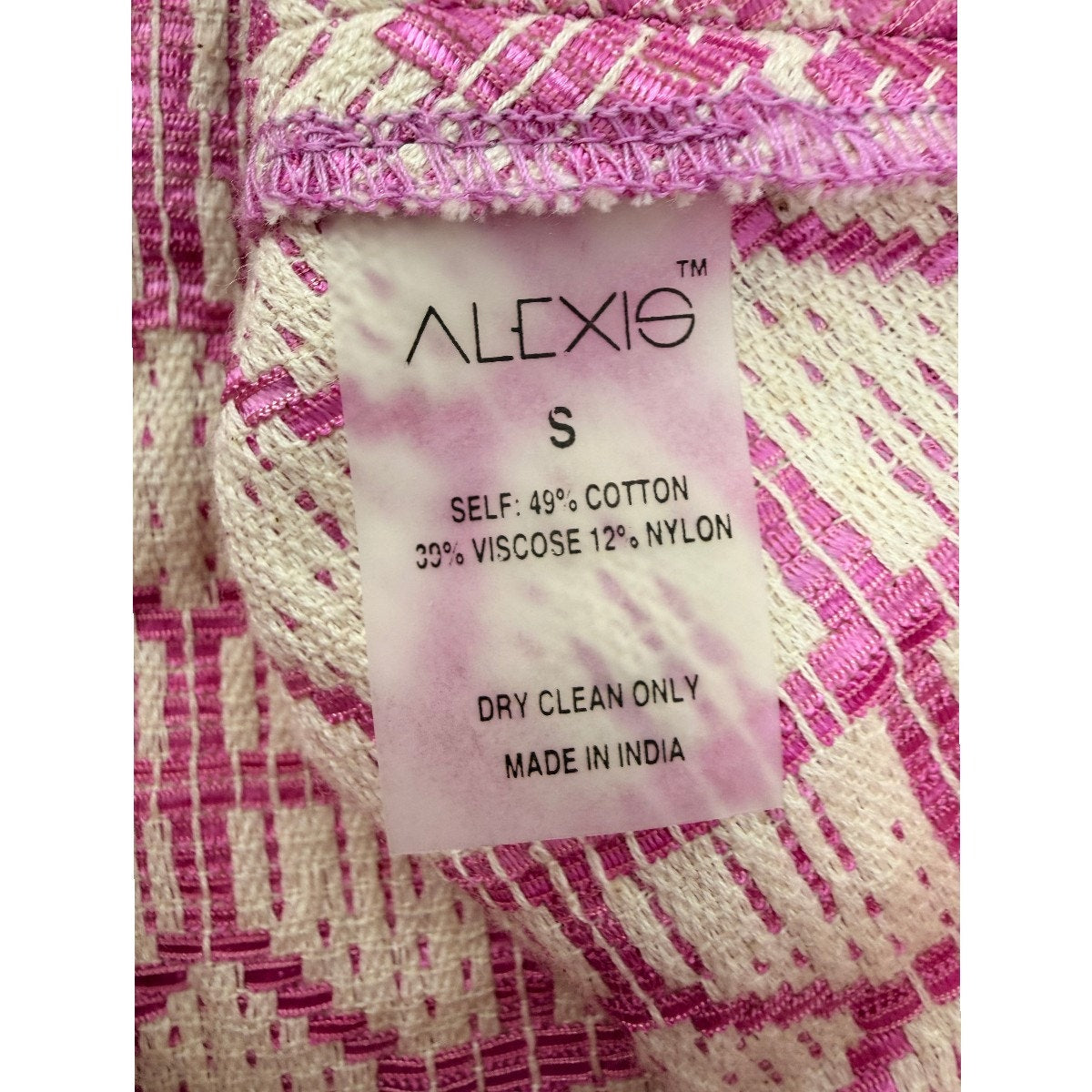 Alexis Cotton Blend Valley Geometric Print Skort Shorts Pink Women's Size Small