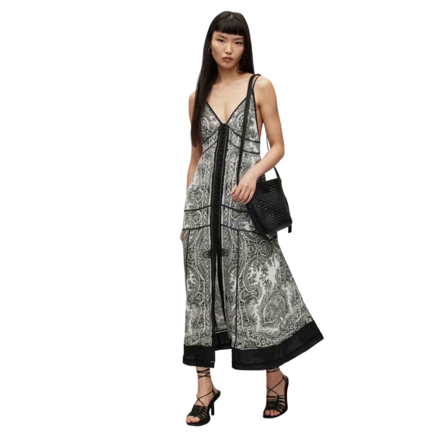 AllSaints Dahlia Rafaela Paisley Midi Dress