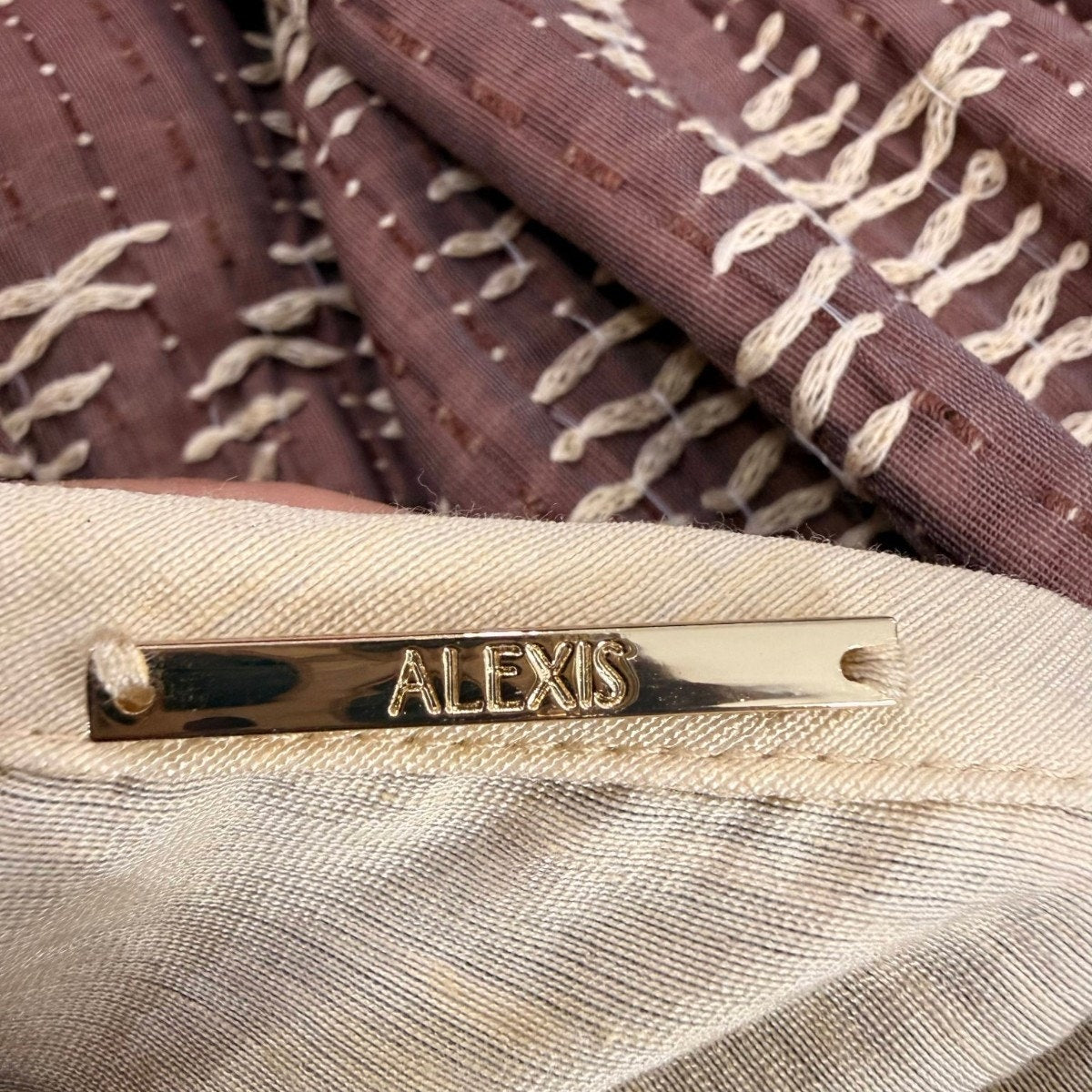 Alexis Woven Pattern Alvar Top Osam Midi Skirt Set