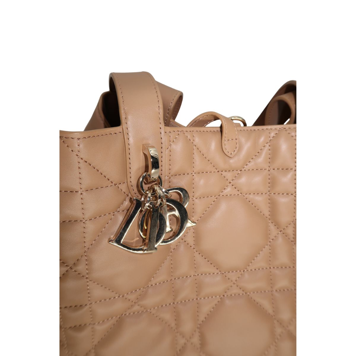 Christian Dior Leather Calfskin Macrocannage Toujours Bag