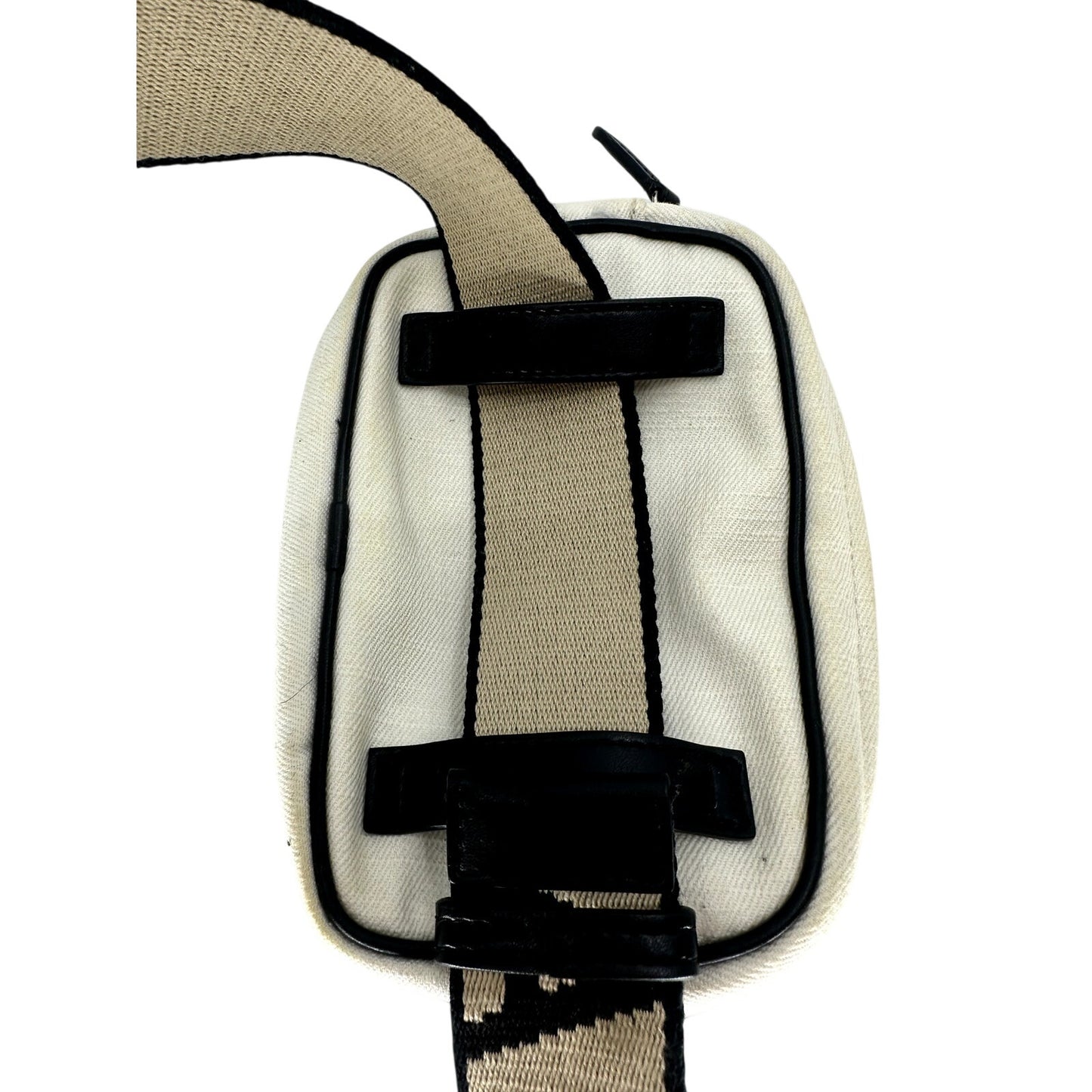 Stella McCartney Logo Accent Strap Belt Bag Canvas Ivory