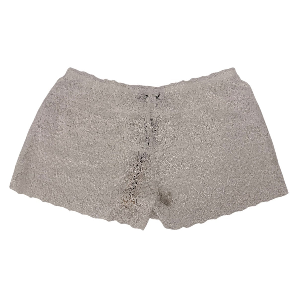 Cosabella Giulia Lace Stretch Mid Rise Boxer White Geometric Women's Size Small
