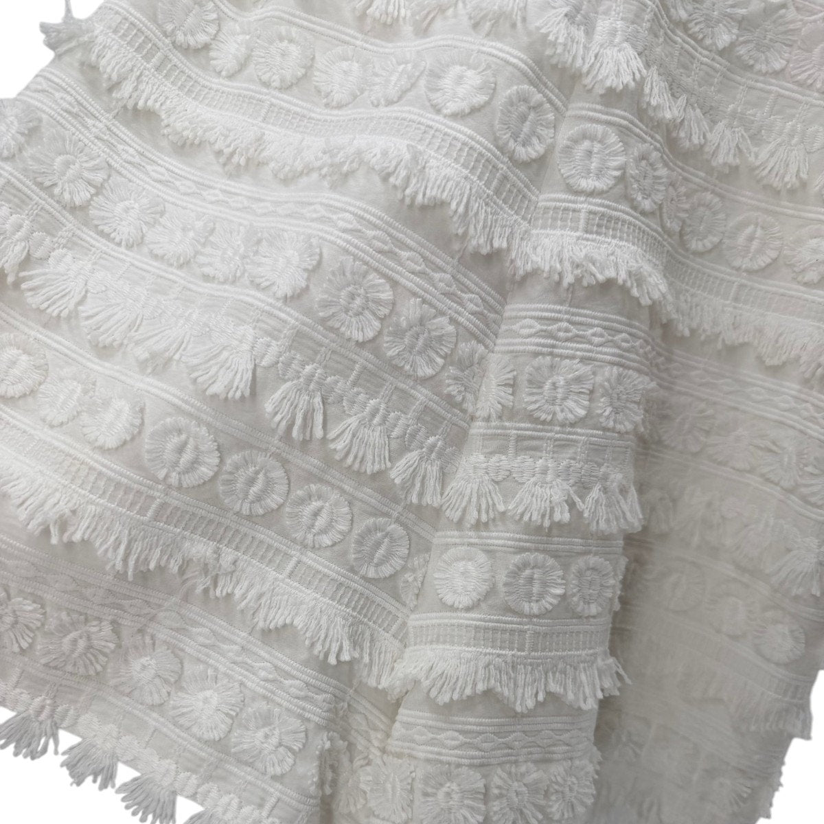 Alexis Ramyna Embroidered Lace Ruffle Cold-Shoulder Romper