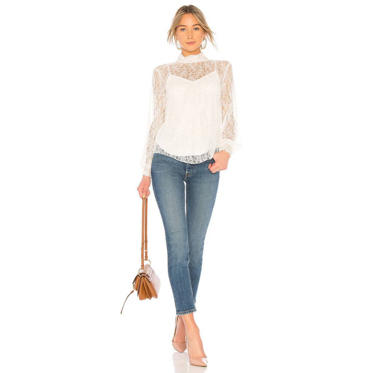Re/Done Originals High Rise Ankle Crop Denim Jean Mid 70s