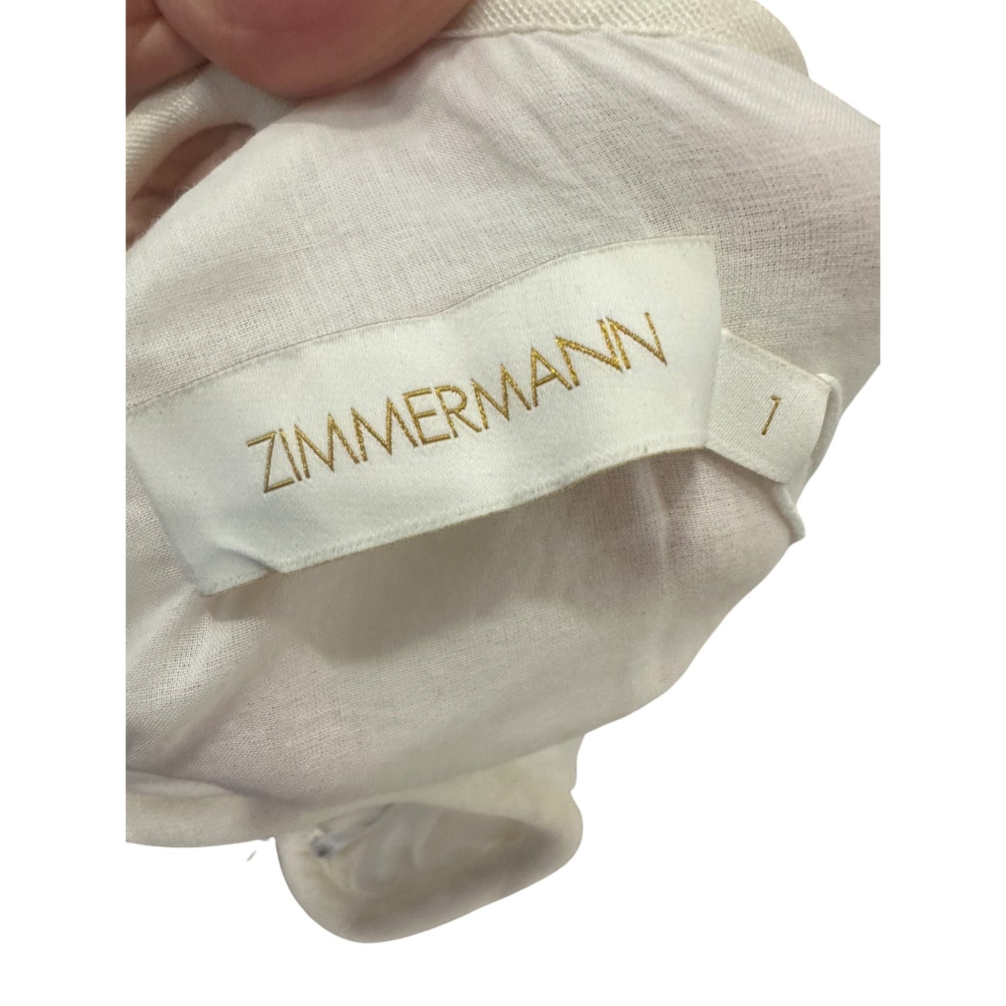 NWT Zimmermann Silk-linen Blend Tama Sequined Tank Dress White Size 1