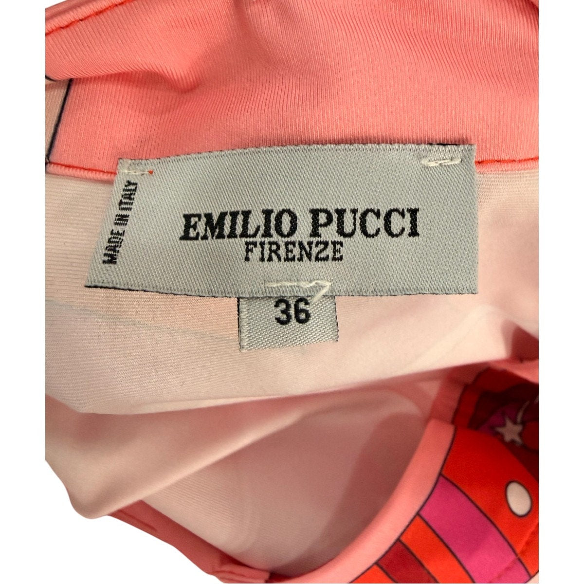 Emilio Pucci Firenze Silk Geometric Print Kaftan Maxi Dress Pink Red IT 36 US 2
