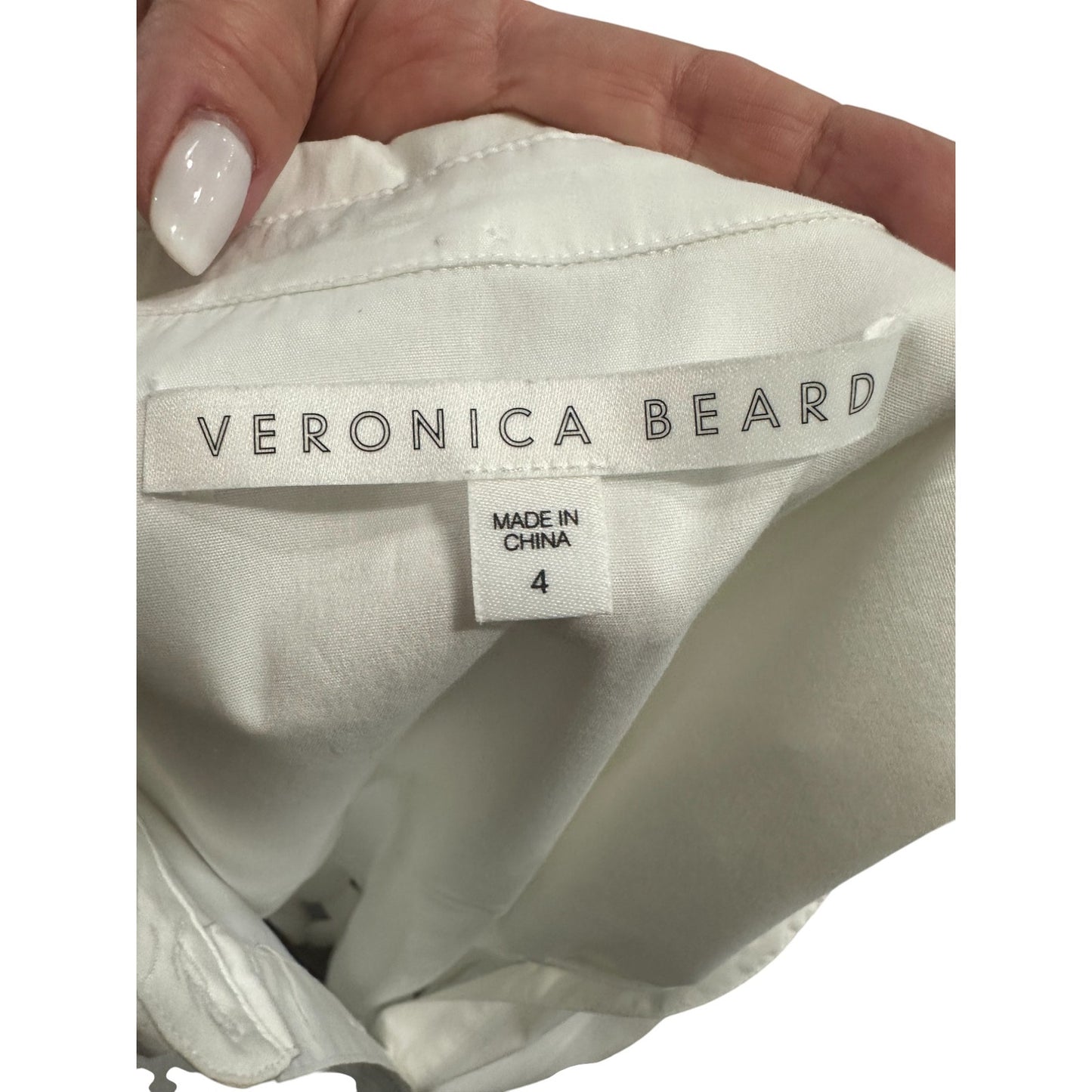 Veronica Beard Bell Ruched Button Front Shirt Mini Dress