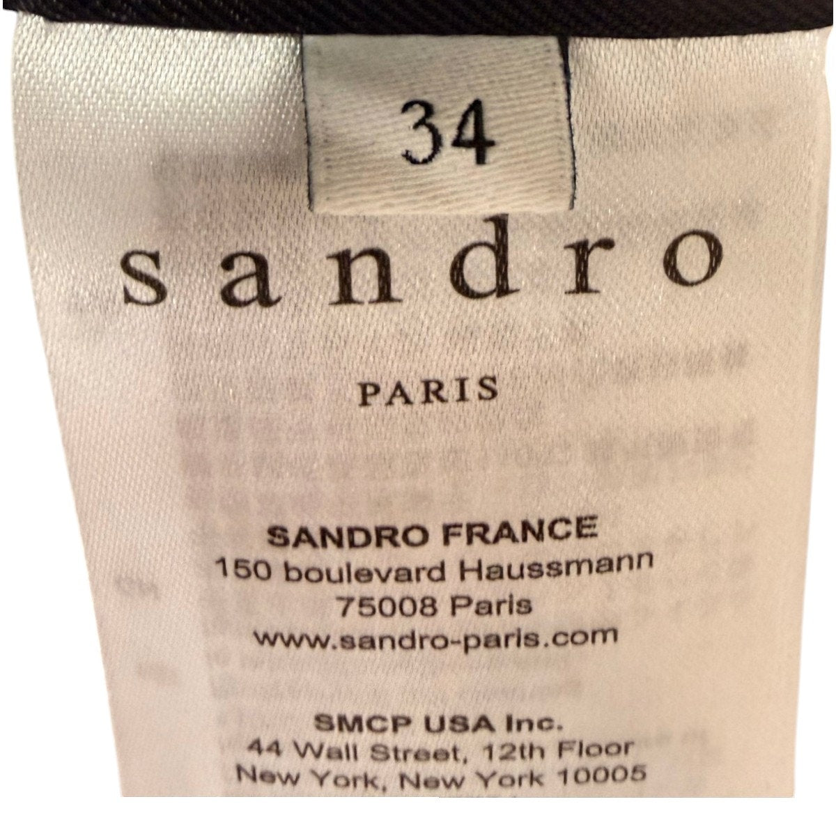 Sandro Paris Double Breasted Gold Button Blazer